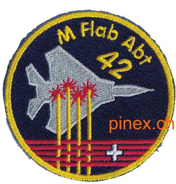 Bild von M Flab Abt 42 gelb Badge Armee 95 